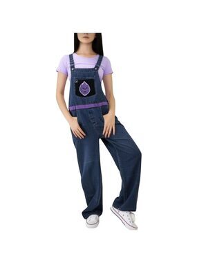 NEUW Denim Raw Hem Overalls – Size 8R Hand Painted